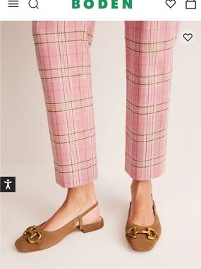 Boden Iris Snaffle Slingback Flats